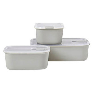 MEPAL Frischhaltedosen-Set EasyClip weiß 2x 0,7 l; 1,5 l, 1 Set