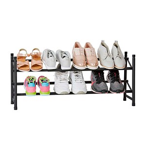 LOVE !T STORE !T Teleskop-Schuhregal LOFT schwarz 62,0 – 116,0 x 23,0 x 36,0 cm, 1 St.