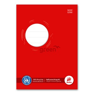 Staufen® Heftumschlag green rot Papier DIN A5