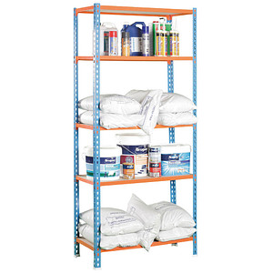 8435104937334 - Schwerlastregal MADERCLICK SUPERPLUS 8435104937334 blau orange 1100 x 400 x 2000 cm 8435104937334 Simonrack