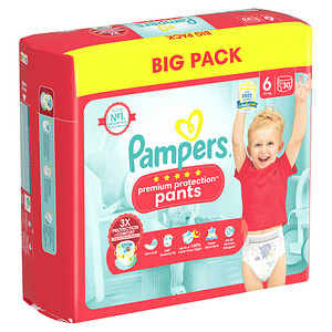 Pampers® Windeln premium protection™ BIG PACK Größe Gr.6 (15+ kg) für Kids und Teens (4-12 Jahre), 30 St.