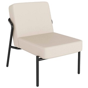 meet powered by Paperflow Sessel MEDSO S creme schwarz Kunstleder 3660141963885 meet powered by Paperflow