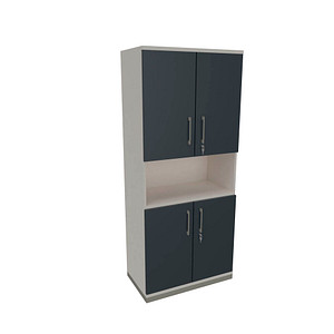 4260649684078 - Regalschrank Oldenburg 4260649684078 weiß lavagrau 4 Fachböden 800 cm 442 cm 4260649684078 - Regalschrank Oldenburg 4260649684078 weiß lavagrau 4 Fachböden 800 cm 442 cm