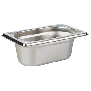 4004133815025 - Aufbewahrungssystem GN 1 9 Behälter 176 x 108 cm silber (silberfarben) B108cm H65cm L176cm Edelstahl Lebensmittelaufbewahrungsbehälter Gastronorm-Behälter zum Anrichten und Lagern von Speisen