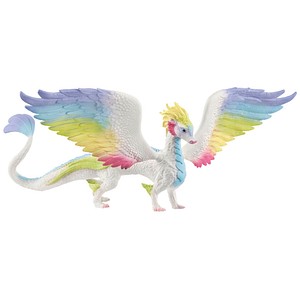 Image of Schleich 70728 - Bayala, Regenbogendrache, Spielfigur, 22x33x11cm