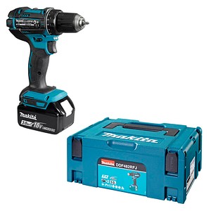 Makita DDF482RFEB Akku-Bohrschrauber 18V 3,0AH Li-Ion + Spax  Schraubensortiment