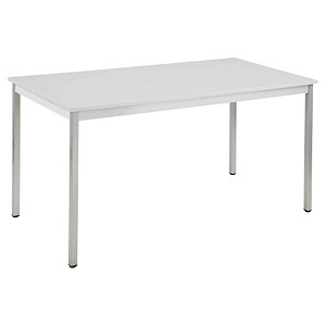 3700245399309 - Mehrzwecktisch lichtgrau alu rechteckig Vierkantrohr alu 1400 x 700 x 740 cm 3700245399309 SODEMATUB