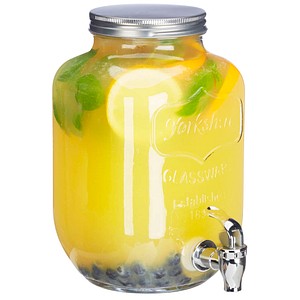 4052025234294 - Getränkespender 35 l Glas Zapfhahn Retro Saftspender Gastro Vintage Limonadenspender Gartenparty klar - Relaxdays 4052025234294 - Getränkespender 35 l Glas Zapfhahn Retro Saftspender Gastro Vintage Limonadenspender Gartenparty klar - Relaxdays