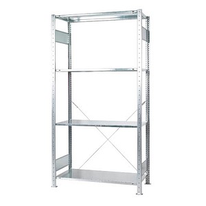 SCHULTE Schwerlastregal MULTIplus 150 Green 12760-4-CO2 silber 100,0 x 60,0 x 200,0 cm