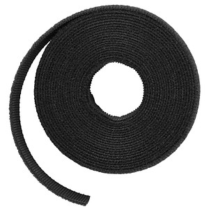 LABEL THE CABLE - Klettband Roll Strap - Synthetik - Schwarz - 3m
