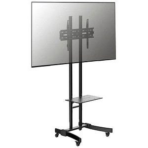 4051814365904 - TV Standfuß mit Zwischenboden 109-125 höhenverstellbar 32-70 Zoll bis 30 kg bis VESA 600x400 Ständer Fernseh Wagen Rollen Maße ca H 190 x B 76 x T 66 cm Fernsehstand B-MS 125