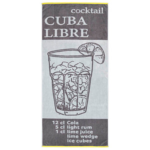 Dyckhoff Strandtuch CUBA LIBRE grau 80,0 x 180,0 cm