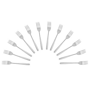 solex® Gabel Cara silber, 12 St.