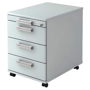 HAMMERBACHER Akandia Rollcontainer lichtgrau 4 Auszüge 42,8 x 58,0 x 59,0 cm