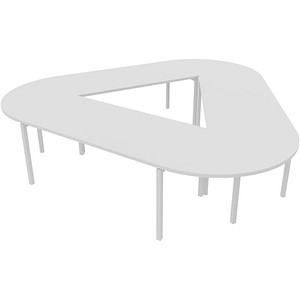 8058265539706 - Konferenztisch Idea+ CAR1605 BA I 74cm (H) 320cmx298cm (BxT) Trapezform weiß Weiß 8058265539706 Quadrifoglio 8058265539706 - Konferenztisch Idea+ CAR1605 BA I 74cm (H) 320cmx298cm (BxT) Trapezform weiß Weiß 8058265539706 Quadrifoglio