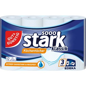 4311501090879 - Küchenrolle sooo stark Klassik 350358 3-lagig weiß  4311501090879 4 Stück