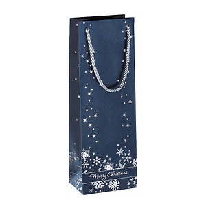 4004360835124 - Geschenktasche GT112 Silver Snowflakes Weihnachten Silberprägung mit farbig abgestimmte Tragekordeln Silberne Schneeflocken 3 Stück 4004360835124 - Geschenktasche GT112 Silver Snowflakes Weihnachten Silberprägung mit farbig abgestimmte Tragekordeln Silberne Schneeflocken 3 Stück