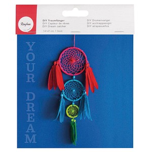 4006166413735 - Bastelset Traumfänger rot blau grün 4006166413735 - Bastelset Traumfänger rot blau grün