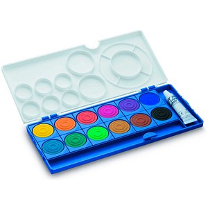 Lamy Deckfarbkasten aquaplus 1222610 12Farben blau 4014519674894 Lamy