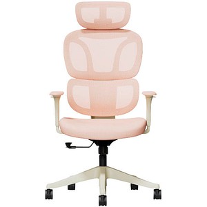 FlexiSpot Bürostuhl BS5P Stoff rosa, Gestell schwarz
