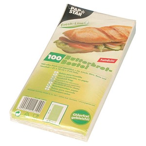 Papstar Butterbrotbeutel weiß VE=100 Stück
