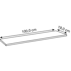 4044917424432 - Taschenablage für Empfangstheken Atlantis weiß B 1000 x T 190 mm