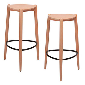 PAPERFLOW Hocker THLUCKX2.23 LUCK, buche, bis 100kg 3660141233445 Paperflow 2 Stück