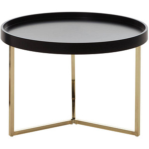 4250950278226 - WOHNLING Beistelltisch Massivholz schwarz 585 x 585 x 420 cm