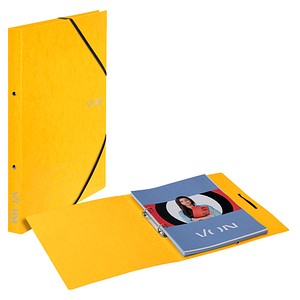 VON LEITZ Ringbuch 2-Ringe gelb 2,5 cm DIN A4, 1 St.