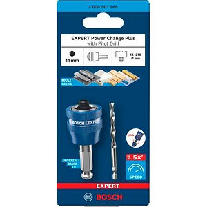 BOSCH Professional Zentrierbohrer für Lochsägen EXPERT Power Change Plus, Zentrierbohrer Ø 7,15 x 105,0 mm, 2-teilig - Büroshop24