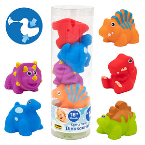 4064997406173 - Badespielzeug Spritztiere Dinosaurier mehrfarbig  4064997406173 Idena