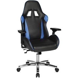 Speed Chair 2 chrom Gaming Stuhl schwarz Kunstleder