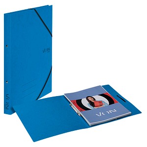 VON LEITZ Ringbuch 2-Ringe blau 2,5 cm DIN A4, 1 St.