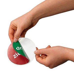 4044589034168 - Türschild Drücken Ziehen Ø 10cm für Glastüren 1 Folie beidseitig bedruckt 4044589034168 SafetyMarking