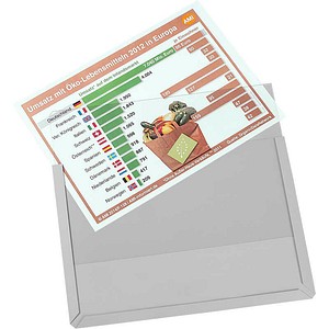 EICHNER Sichttaschen Magnetisch DIN A4 quer transparent glatt 3,0 mm, 10 St.