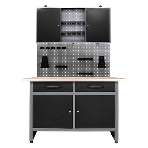 Werner Werkbank-Set grau 120,0 x 60,0 cm