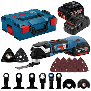 BOSCH Professional GOP 18V-28 Akku-Multifunktionswerkzeug 18,0 V, mit 2 Akkus