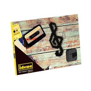 4002372401436 - 40143 Postkarte Notenschlüssel Mini- Bausteine  4002372401436 Idena