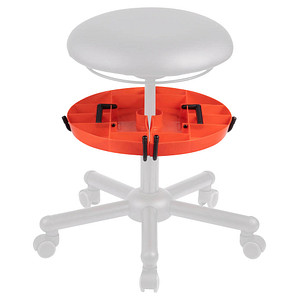 4262367690911 - Schwenkhalterung mit Ablage für Arbeitshocker für Stühle mit Gasfederndurchmesser von 50 cm 4262367690911 mey chair 4262367690911 - Schwenkhalterung mit Ablage für Arbeitshocker für Stühle mit Gasfederndurchmesser von 50 cm 4262367690911 mey chair
