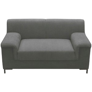 DOMO Collection 1,5-Sitzer Sofa Jamie grau braun Stoff 144,0 x 81,0 x 76,0 cm, 1 St.