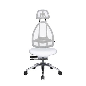 4014296410104 - Bürostuhl Open Art weiß   silber bis 110kg 4014296410104 Topstar