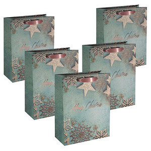 4004360781292 - 5 SIGEL Papier-Tragetaschen Glamorous Christmas Motiv 260 x 330 cm 4004360781292 5 Stück