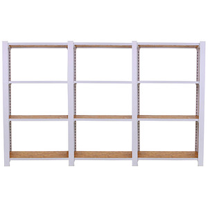 Simonrack Schwerlastregal OFFICLICK 4 8425437127403 weiß, braun 240,0 x 30,0 x 150,0 cm