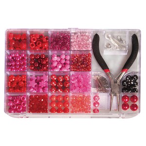 4006166412882 - Bastelset Perlenbox mit Zange pink 4006166412882 - Bastelset Perlenbox mit Zange pink