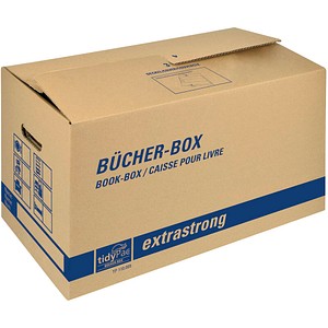 5 tidyPac® Umzugskartons Bücher-Box 58,0 x 30,0 x 33,5 cm