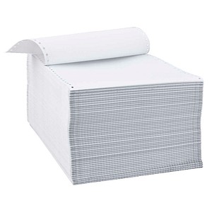 4250073740839 - Endlospapier A4 hoch 4-fach 52 g qm weiß 500 Blatt