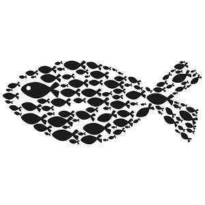 4006166824845 - Fisch Motivstempel Fisch 40 x 90 cm