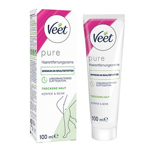 Veet Pure Enthaarungscreme - Body Wax - 100 ml - Für trockene Haut