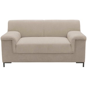 DOMO Collection 1,5-Sitzer Sofa Jamie taupe braun Stoff 144,0 x 81,0 x 76,0 cm, 1 St.