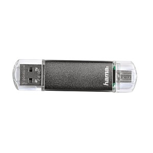 hama USB-Stick Laeta Twin grau 128 GB 114872